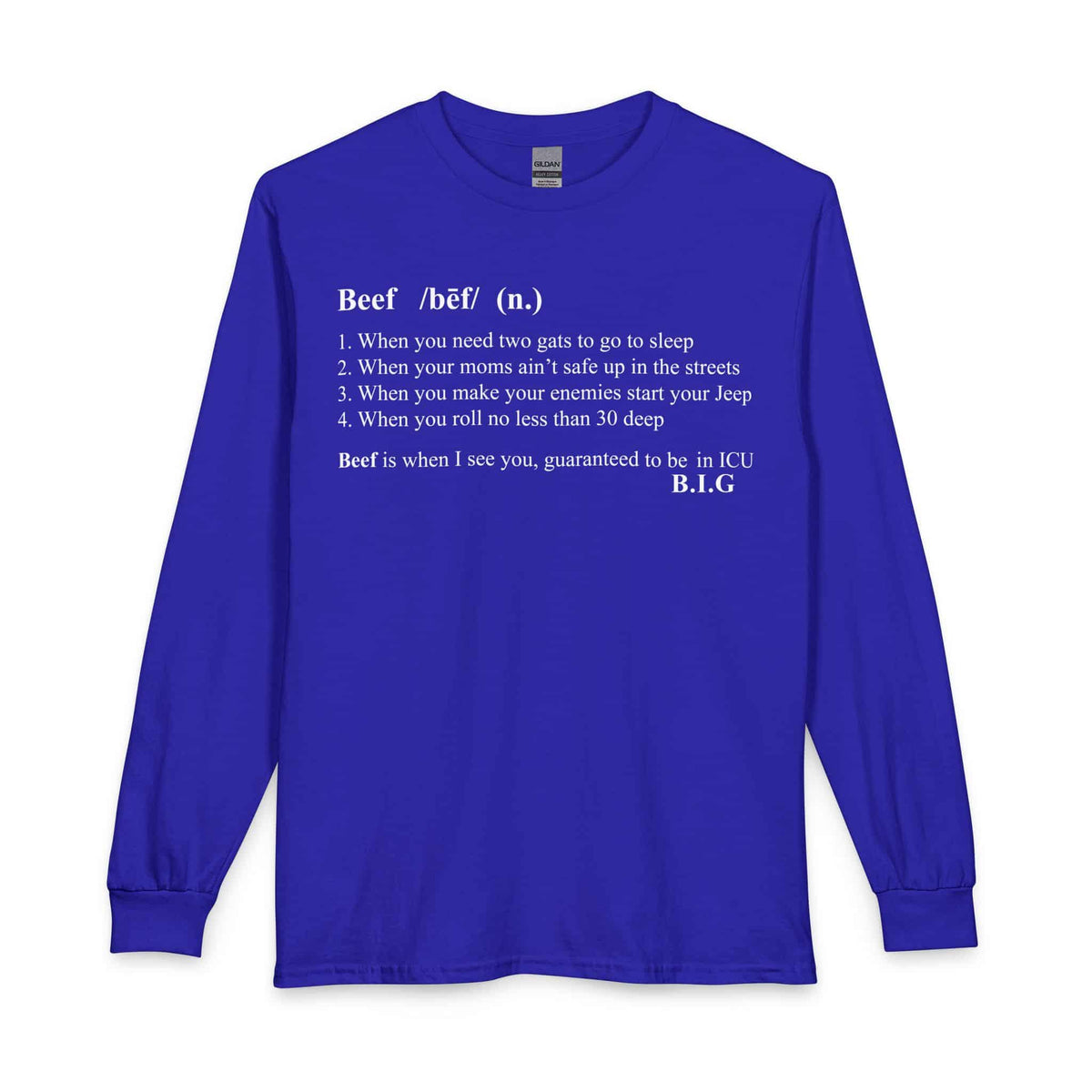 Beef Definition Long Sleeve T-Shirt image