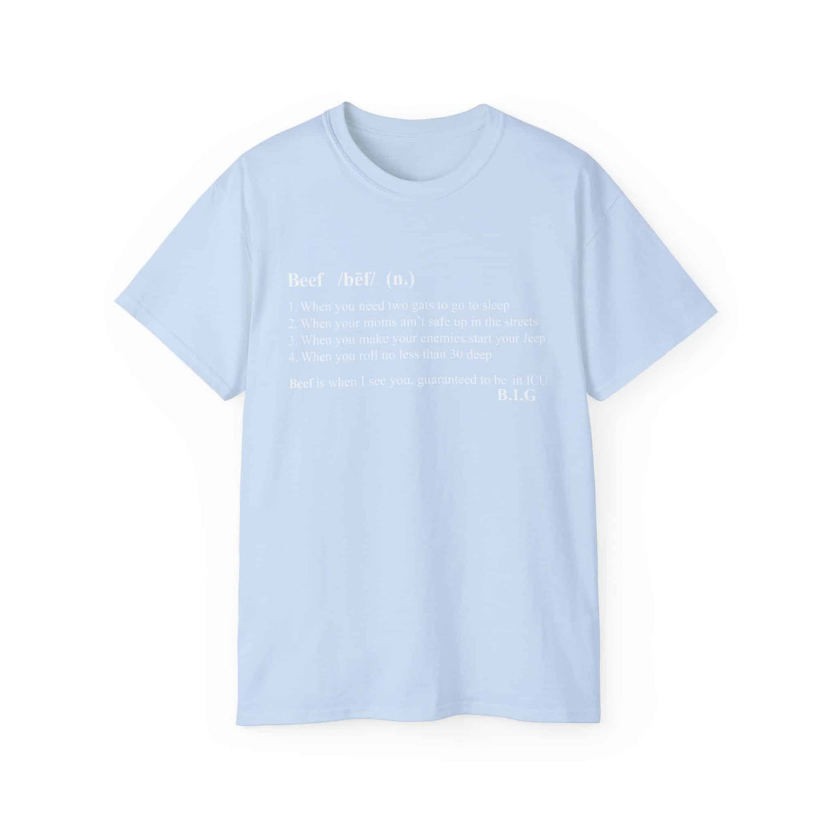 Beef Definition T-Shirt - 2XL, Light Blue image