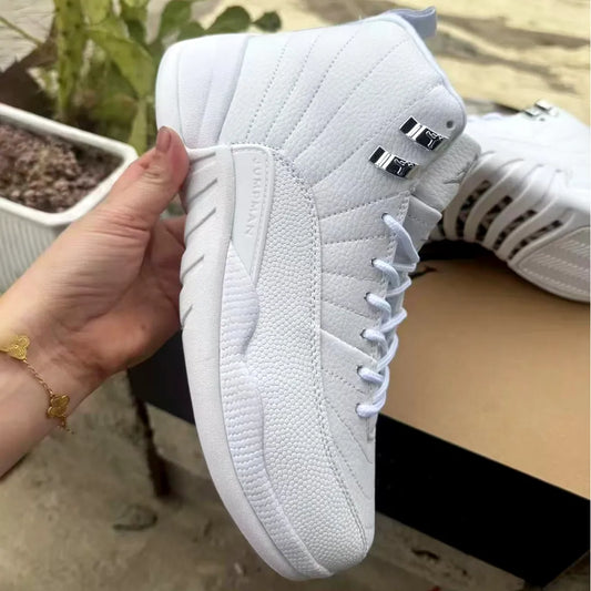AJ 12 Triple White Shoes Sneakers - nk0004696 image 2