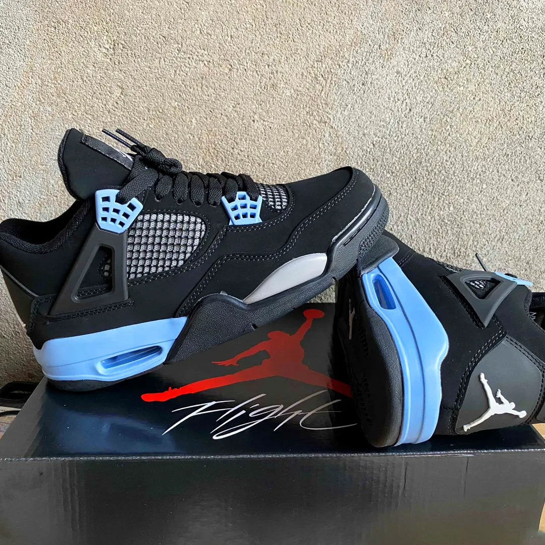 AJ 4 Black UNC Shoes Sneakers - nk0004444 image 5