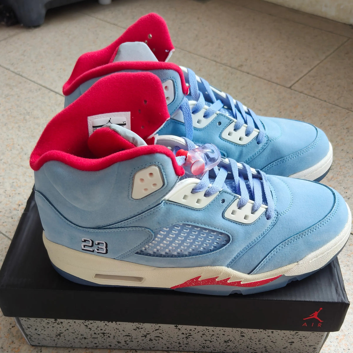 AJ 5 Retro Trophy Room Ice Blue Shoes Sneakers - nk0000146 image 2