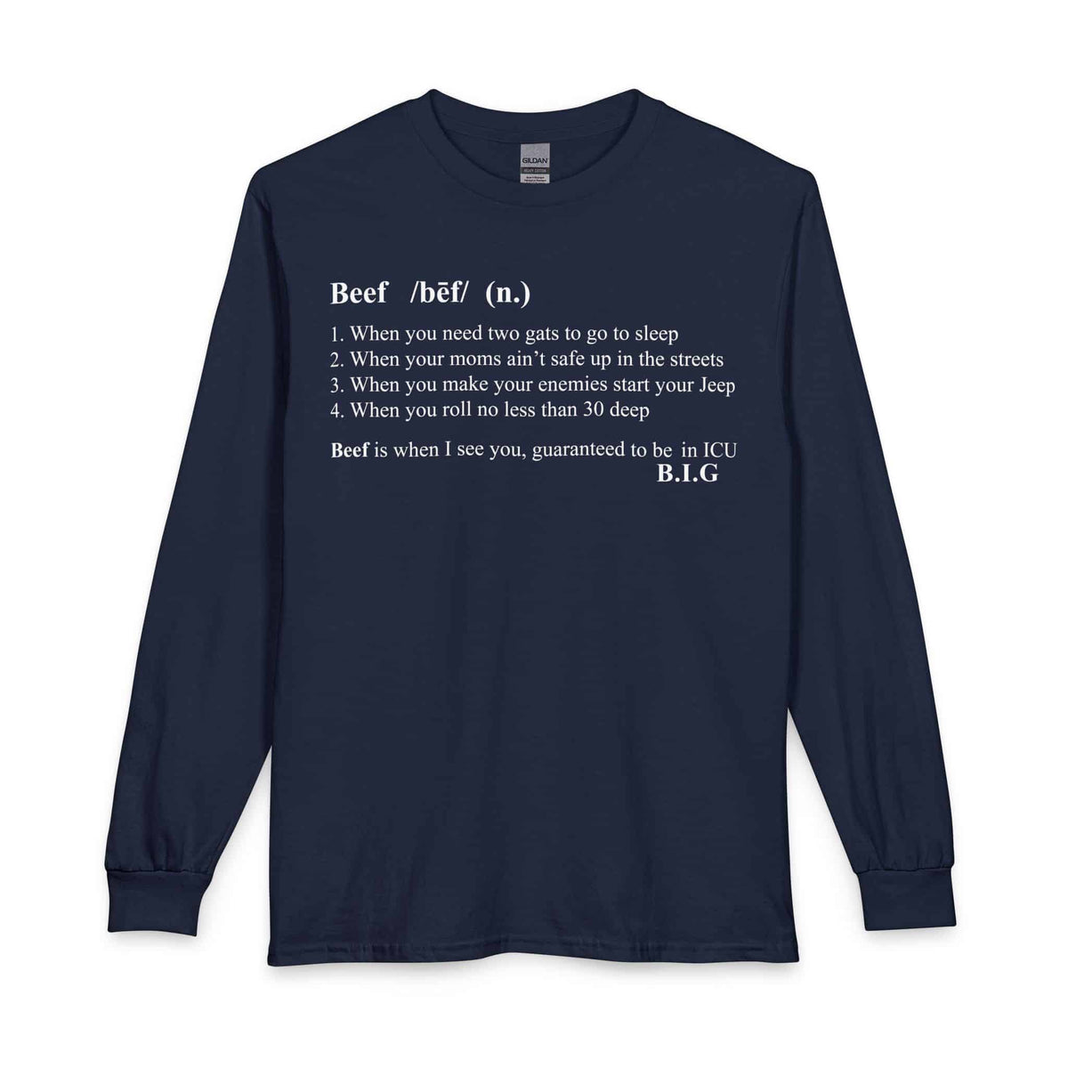 Beef Definition Long Sleeve T-Shirt image