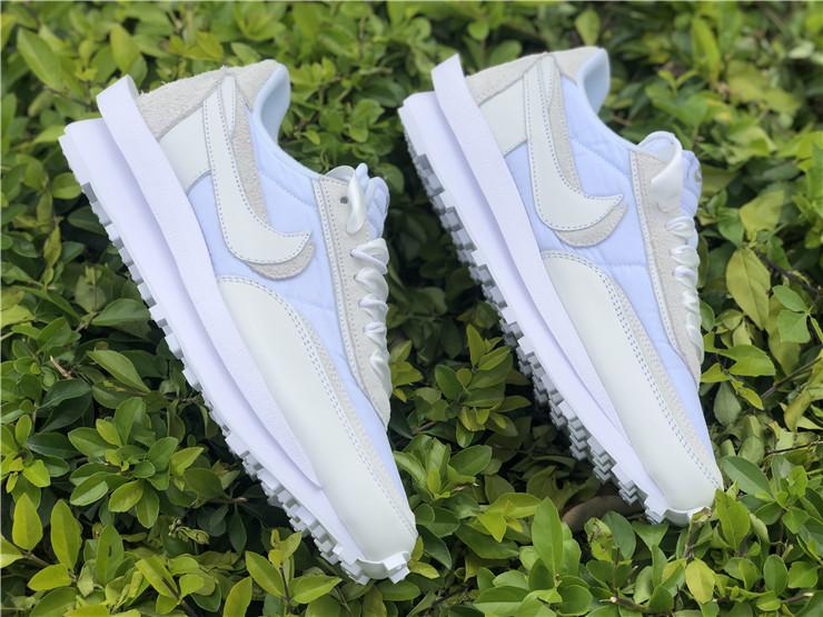 Sacai x LDWaffle White Nylon Shoes Sneakers - nk0001592 image 3