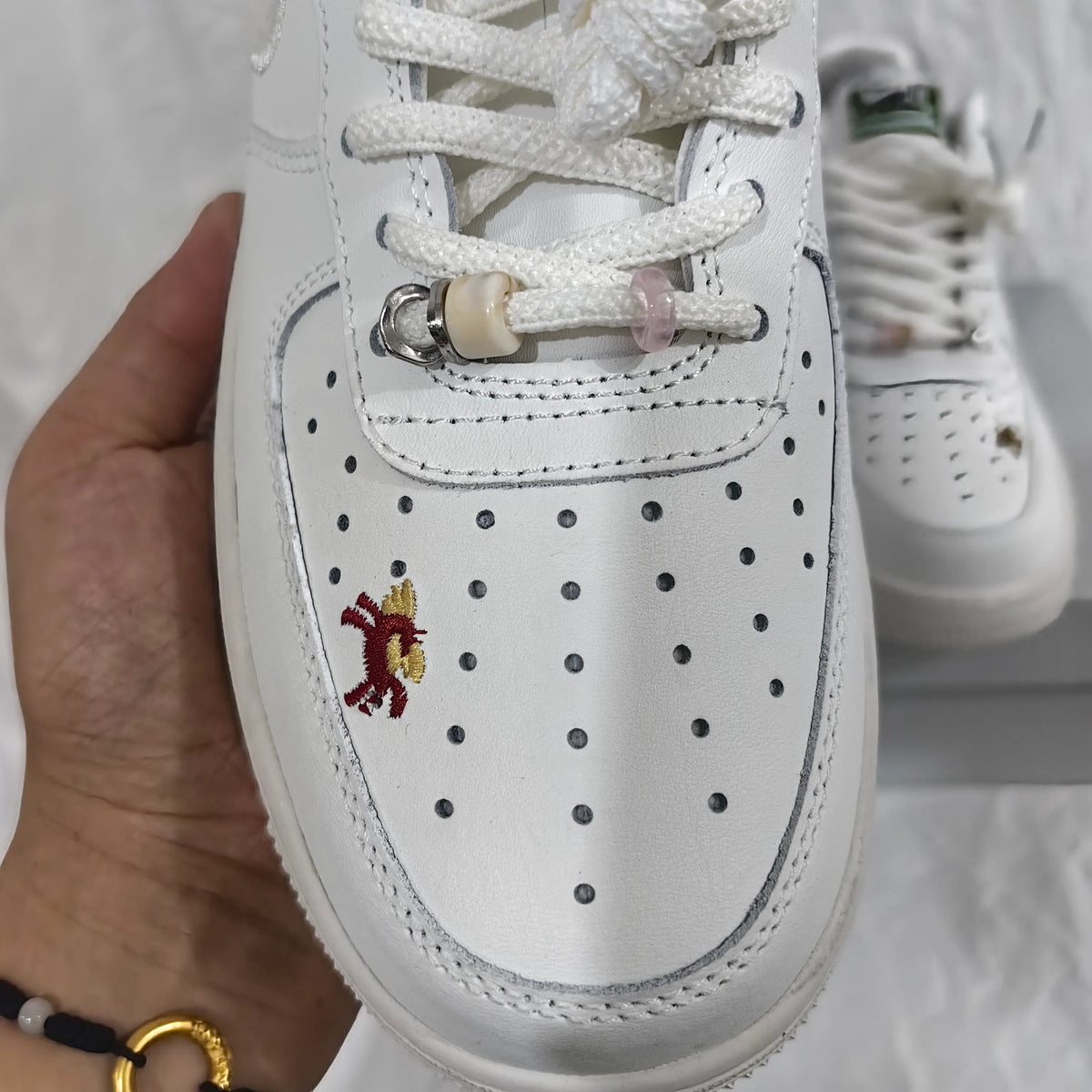 Air Force 1 Chenille Swoosh Year Of The Horse Shoes Sneakers - nk0004808 image 8