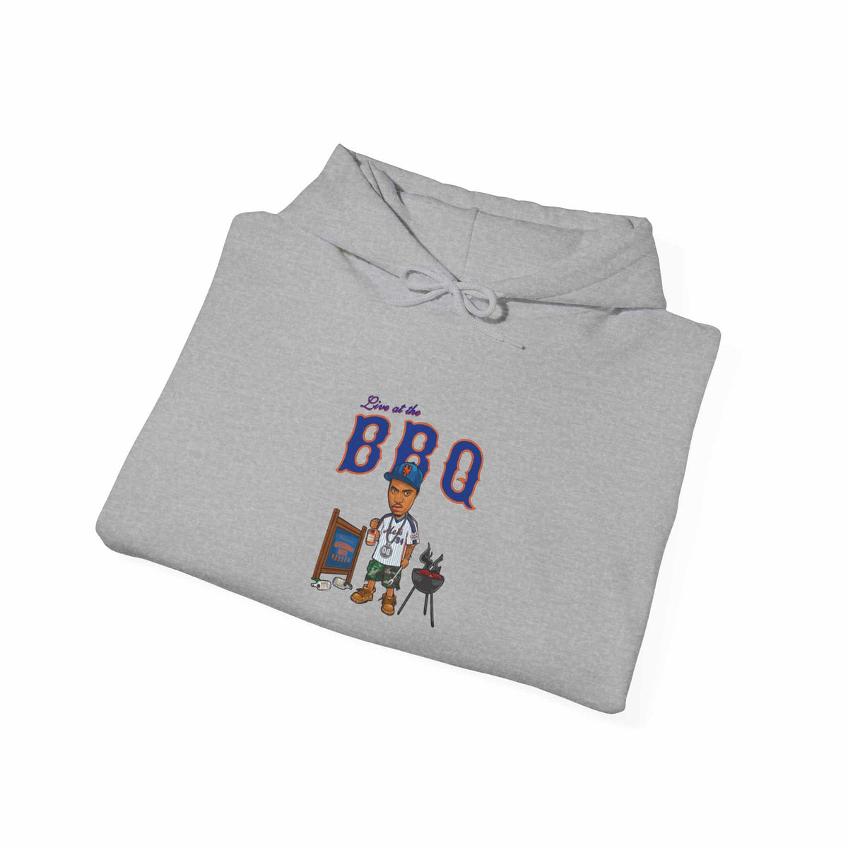Rap Nas Live At The BBQ Hooded Sweatshirt image 19