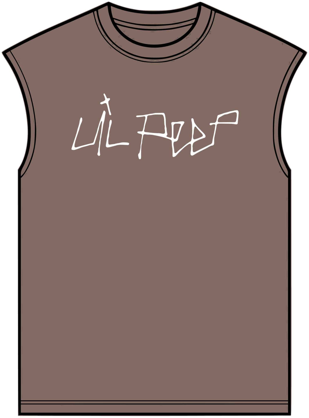 Lil Peep Unisex Garment-Dyed Muscle Tee image 4