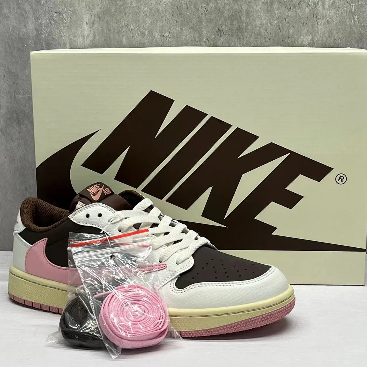 Travis Scott x AJ 1 Low Dark Pony Shoes Sneakers - nk0004049 image 9