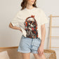 Neon Skull DJ Unisex Garment-Dyed T-shirt image 28