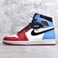 AJ 1 Retro High Fearless UNC Chicago Shoes Sneakers - nk0000058 image 4