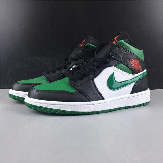 AJ 1 Mid Green Toe Shoes Sneakers - nk0000120 image 2