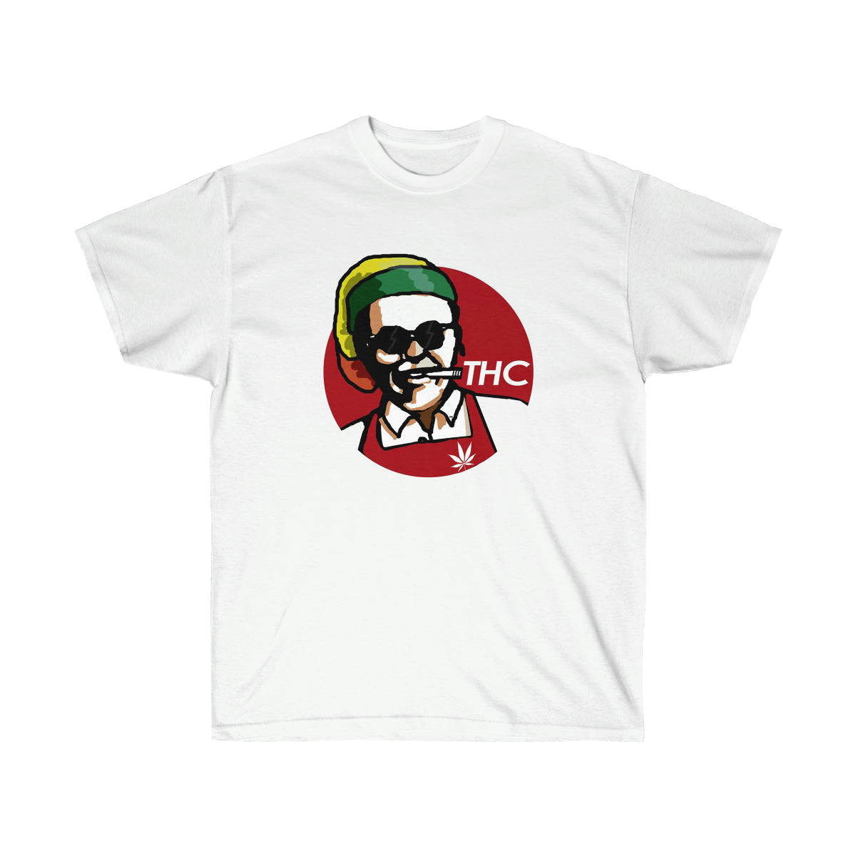 THC Red King Men T-Shirt - White, L image