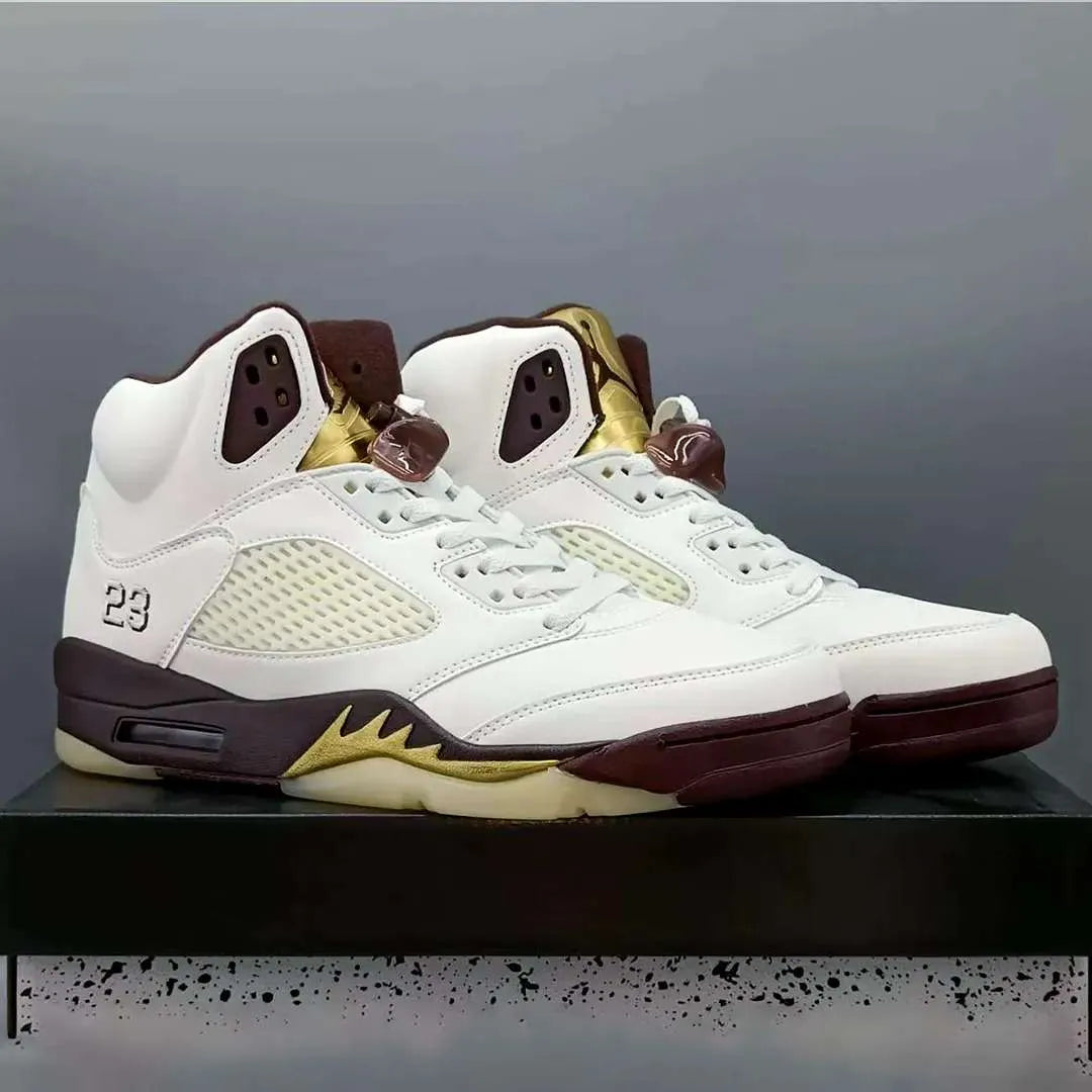 AJ 5 Earth/Golden Ticket Shoes Sneakers - nk0004289 image 7