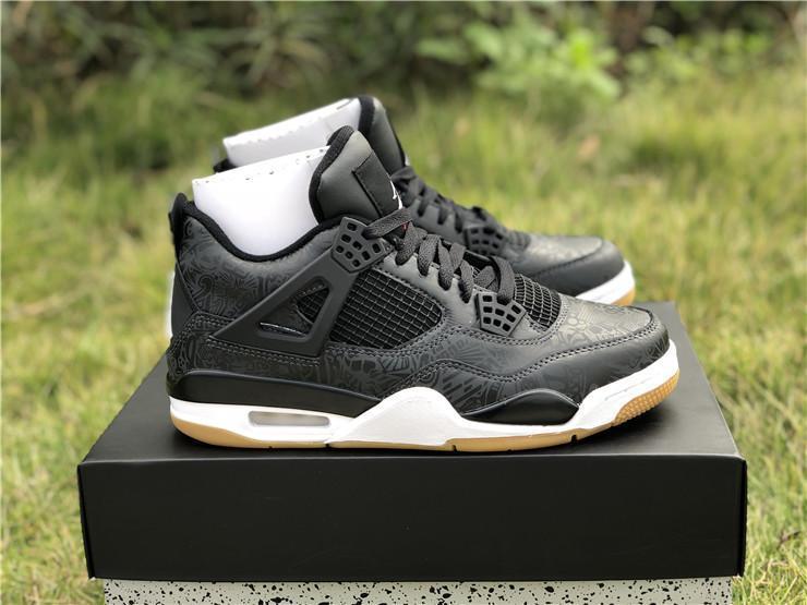 AJ 4 Retro Laser Black Gum Shoes Sneakers - nk0000654 image 6