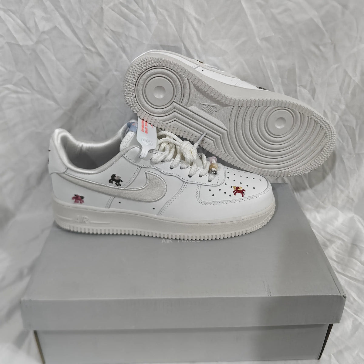 Air Force 1 Chenille Swoosh Year Of The Horse Shoes Sneakers - nk0004808 image 15