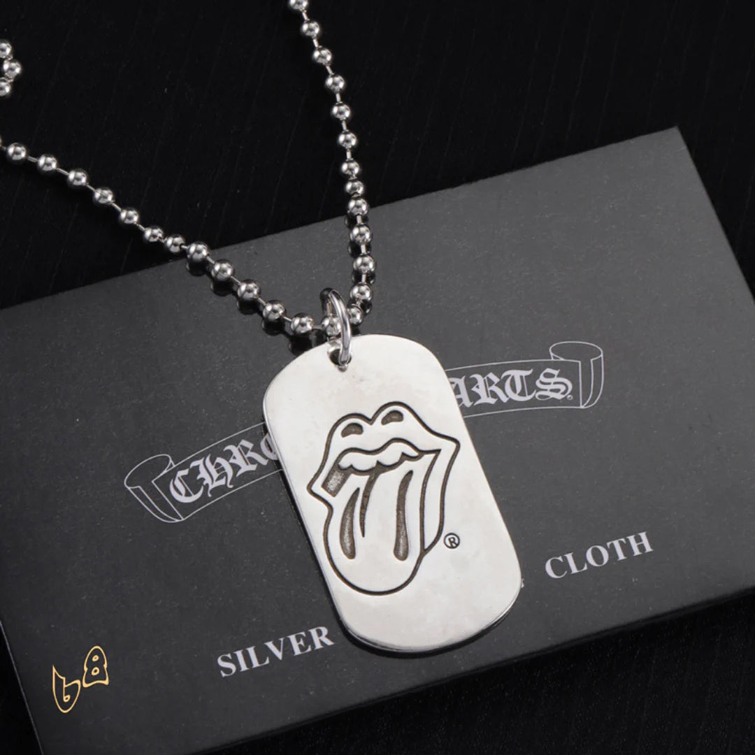CH Tongue Square Pendant Necklace - CH0028 image 1