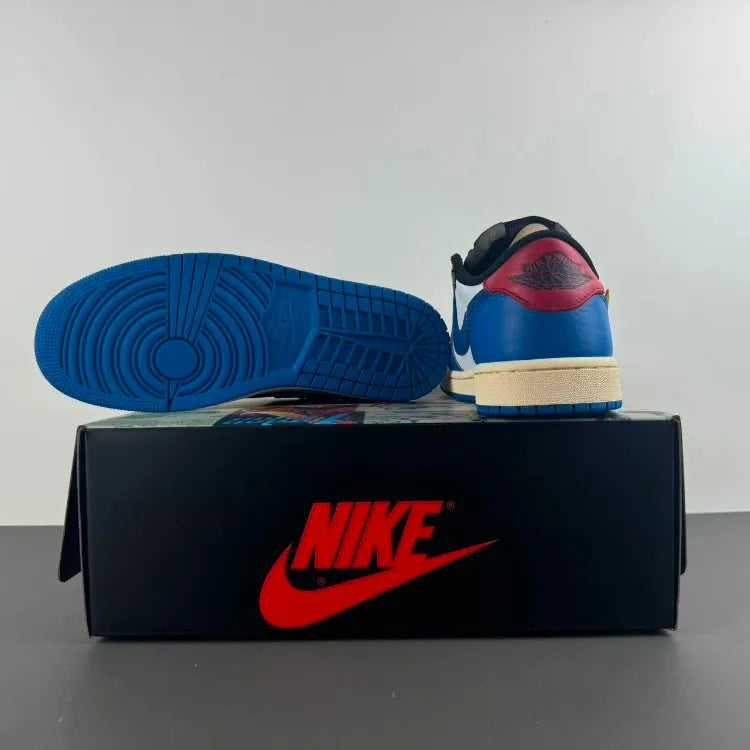 Union LA x AJ 1 Low OG Storm Blue Shoes Sneakers – nk0004609 image 7