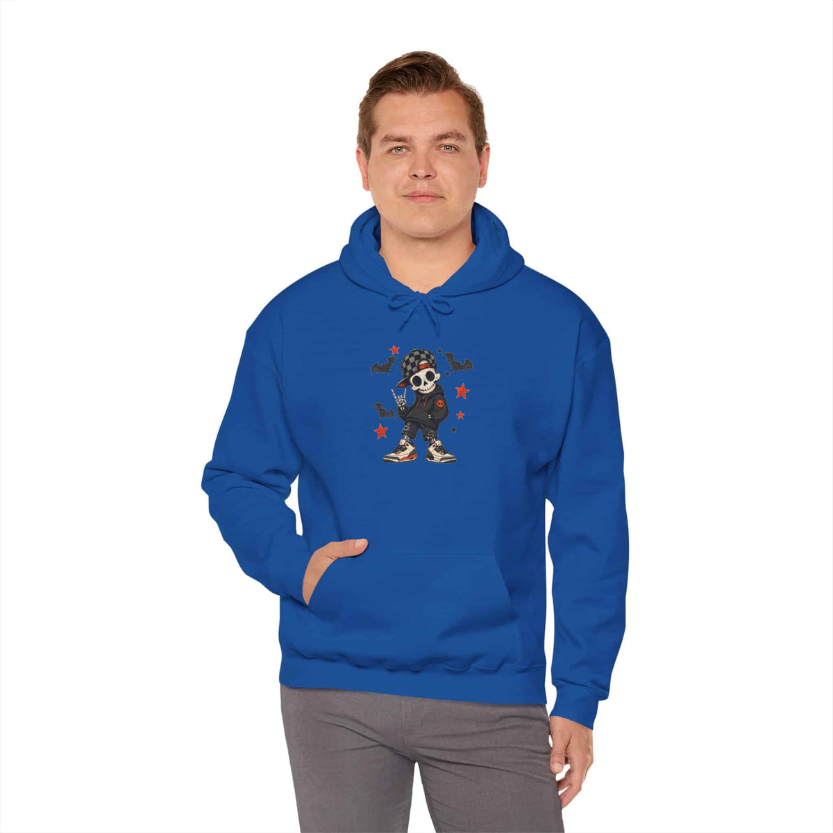 Boy Skeleton Halloween Hooded Sweatshirt image 66