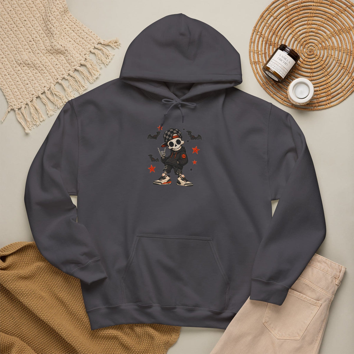 Boy Skeleton Halloween Hooded Sweatshirt image 56