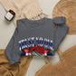 Graphic Print Crewneck Sweatshirt - POD0037 image 31