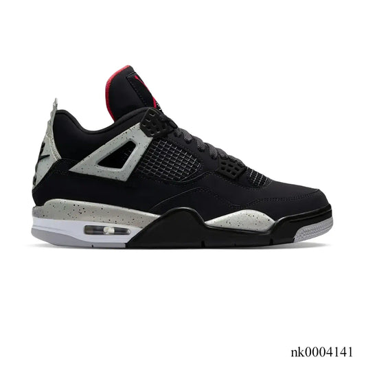 AJ 4 Black Cement Shoes Sneakers - nk0004141 image 0