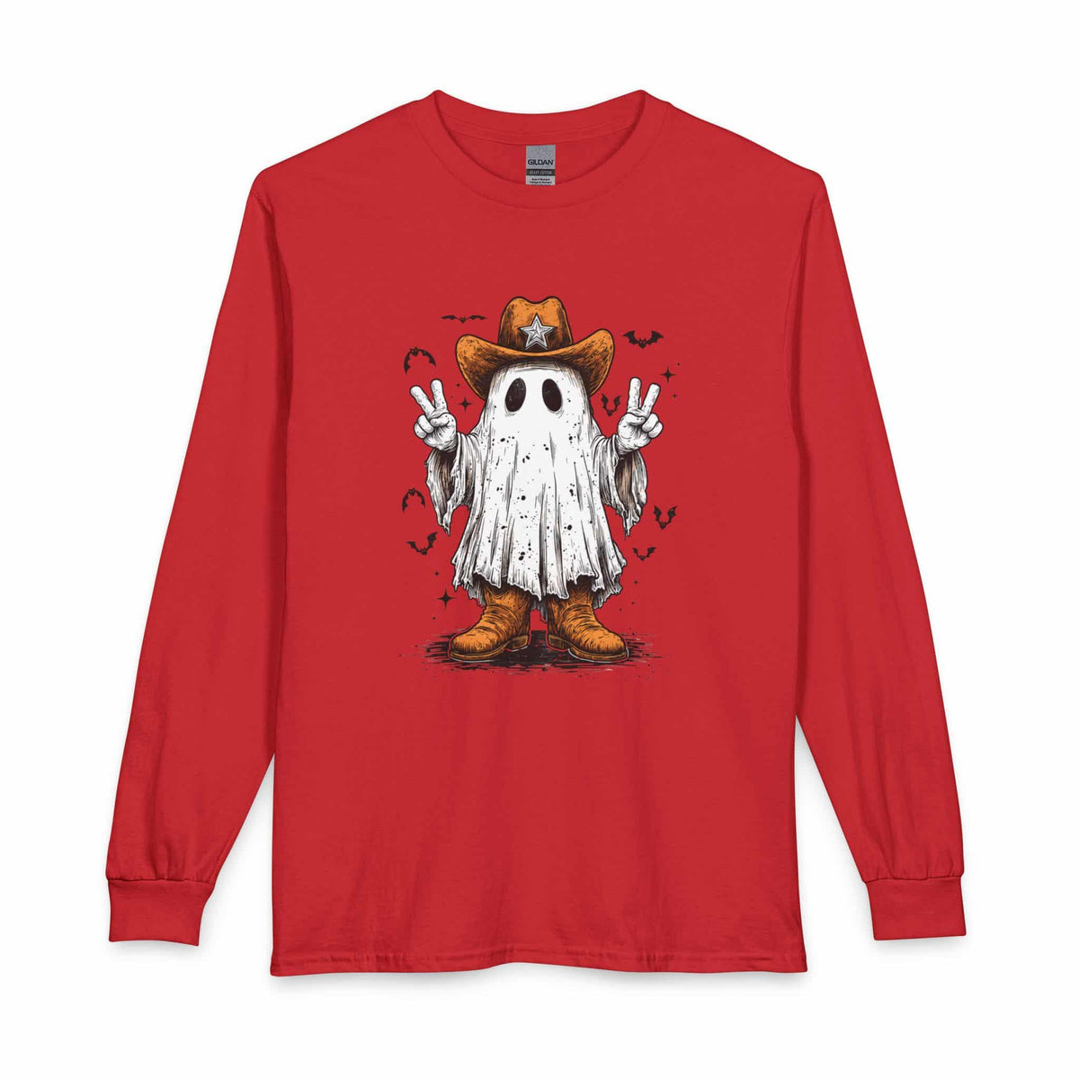Howdy Ghost Long Sleeve T-Shirt image 12