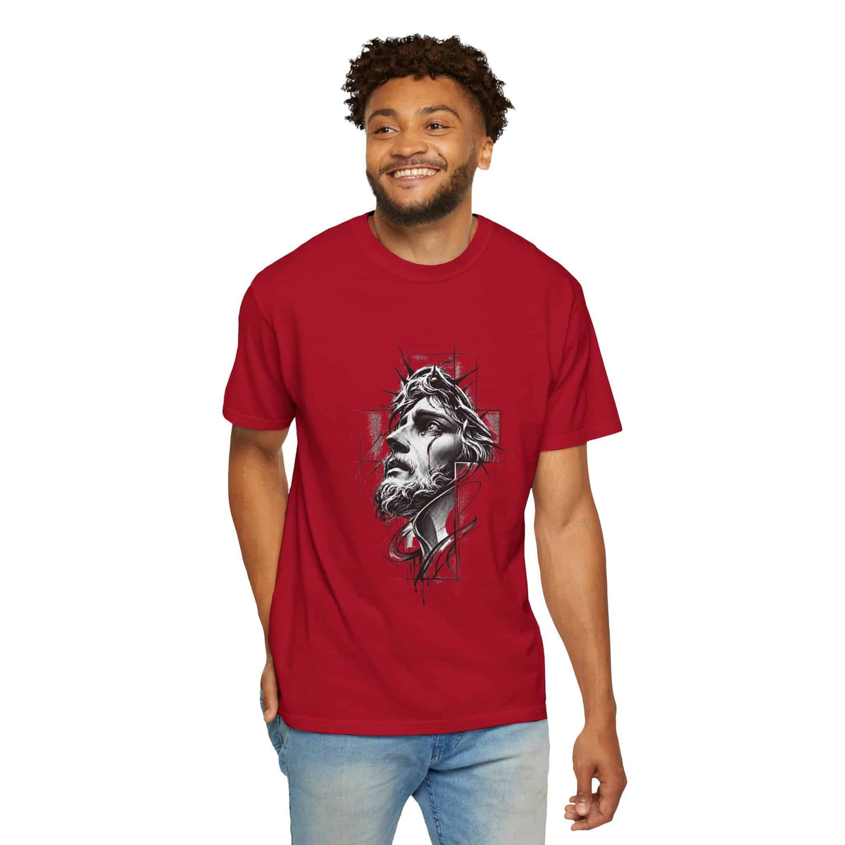 Crown of Faith 1 Unisex Garment-Dyed T-shirt image 59