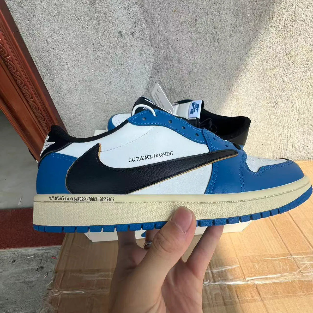 Travis Scott x Fragment x AJ 1 Low Sample Shoes Sneakers – nk0005290 image 8