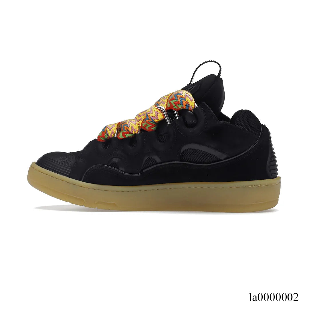 Lanvin Leather Curb Black Shoes Sneakers - la0000002 image 1