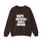 Graphic Print Crewneck Sweatshirt - POD0036 image