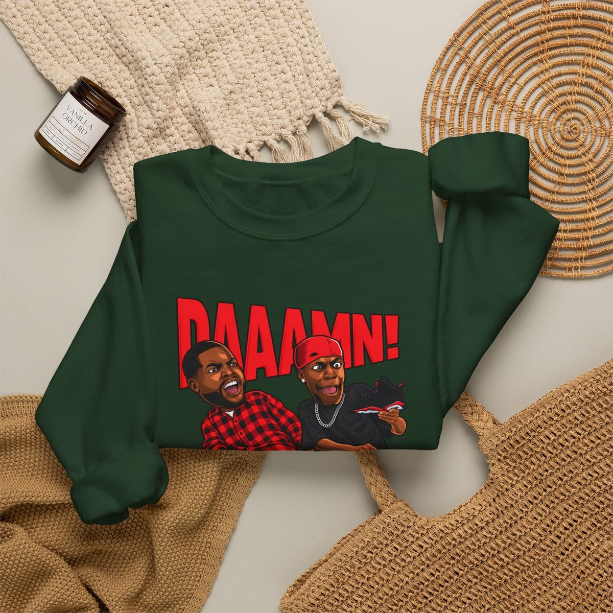 Graphic Print Crewneck Sweatshirt - POD0035 image 19