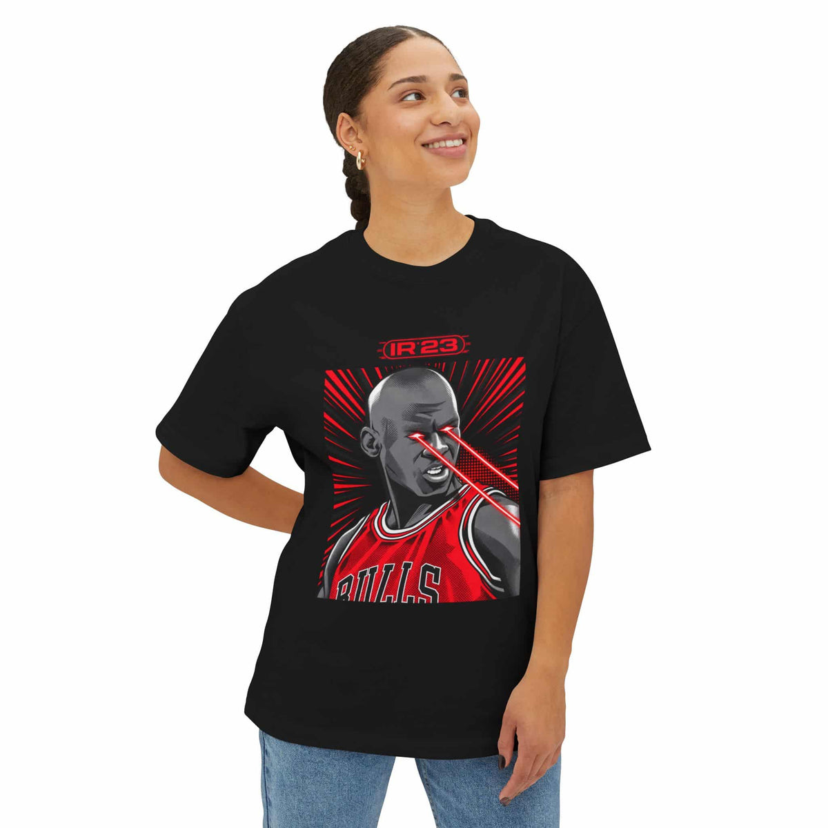 Graphic Print Unisex Oversized Boxy Tee - POD0032 image 3