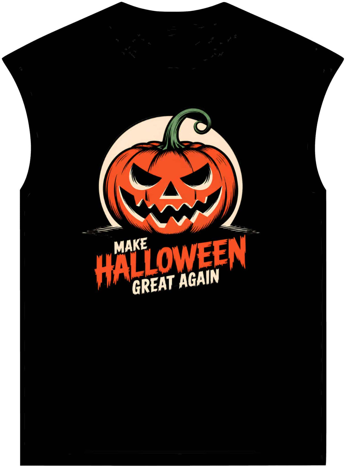 Make Halloween Great Again Unisex Garment-Dyed Muscle Tee image 0