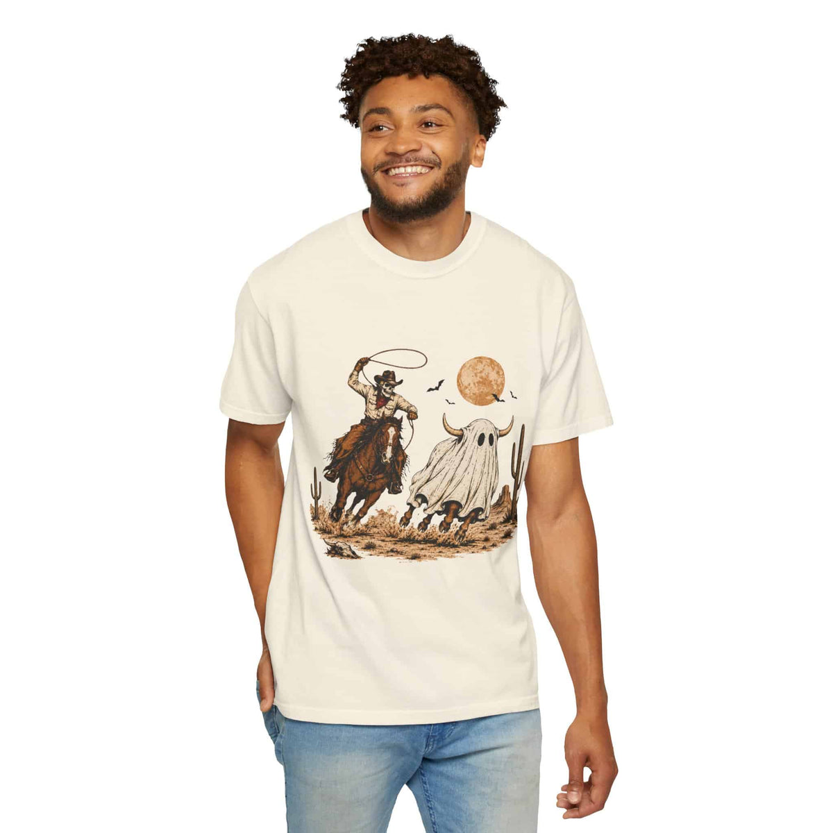 Halloween Basketball Skeleton Unisex Garment-Dyed T-shirt image 32