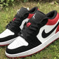 AJ 1 Low Black Toe Shoes Sneakers - nk0000732 image 9