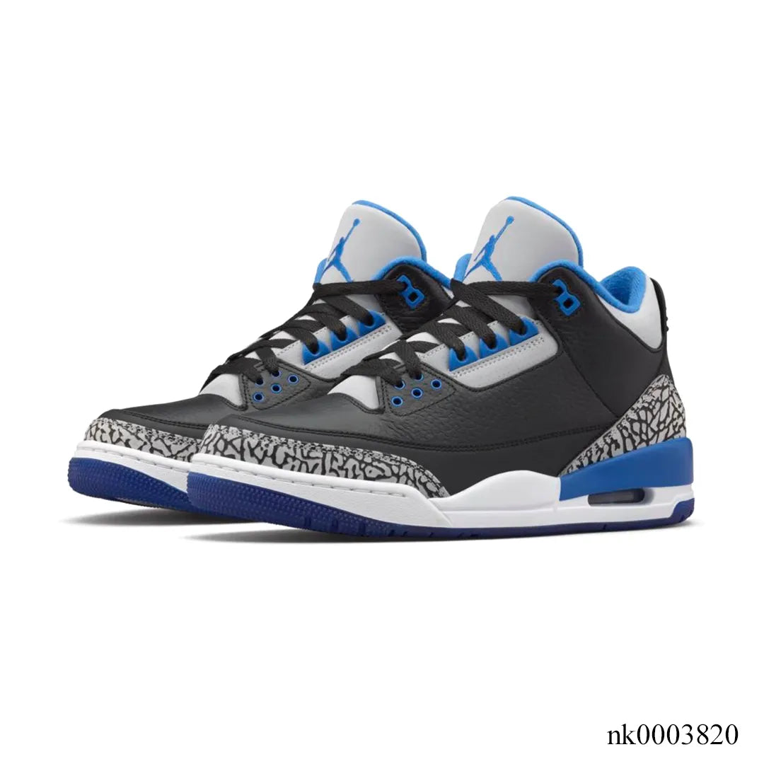 AJ 3 Sport Blue Shoes Sneakers - nk0003820 image 2