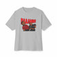 Graphic Print Unisex Oversized Boxy Tee – POD0035 - Athletic Heather, S image