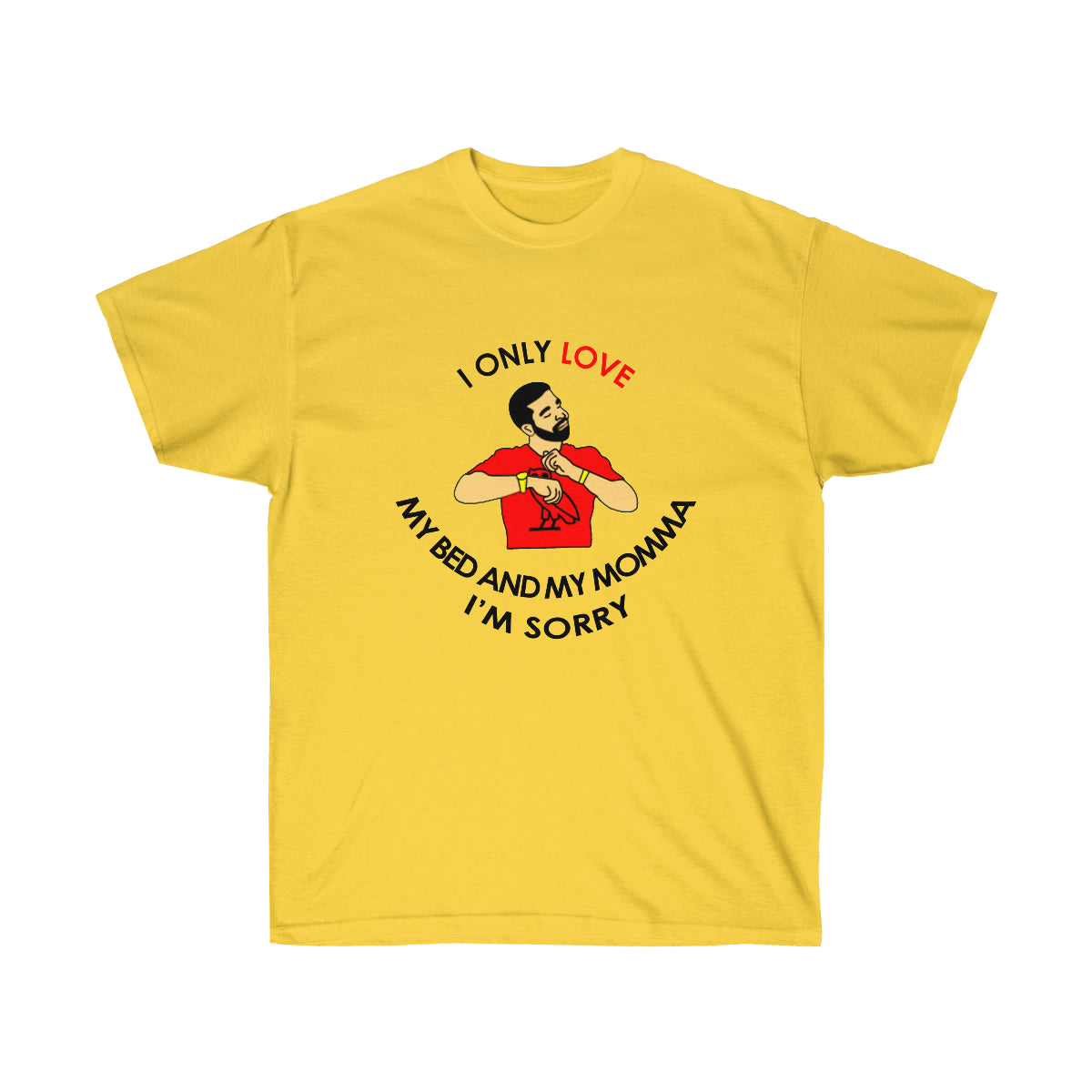 Rap My Bed and My Momma Men T-Shirt - Daisy, L image