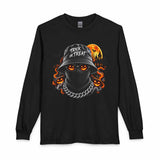 Spooky Streetwear Masked Long Sleeve T-Shirt image 0