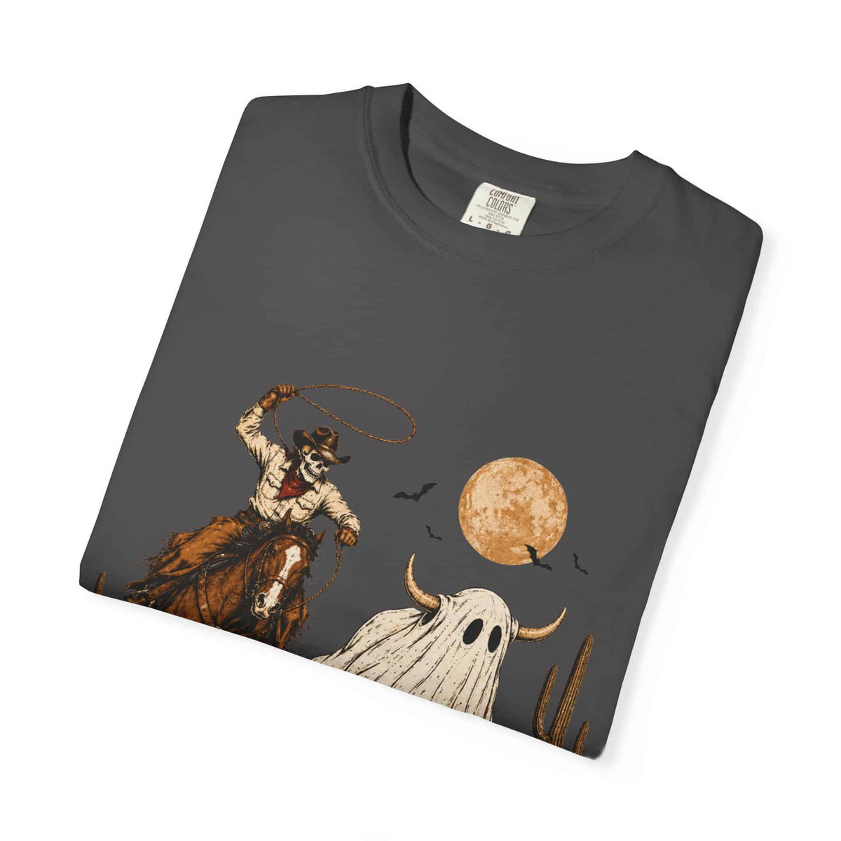 Halloween Basketball Skeleton Unisex Garment-Dyed T-shirt image 126