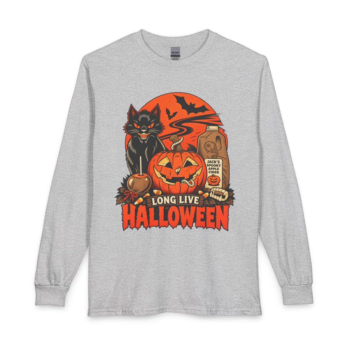 Midnight Cat Long Sleeve T-Shirt image