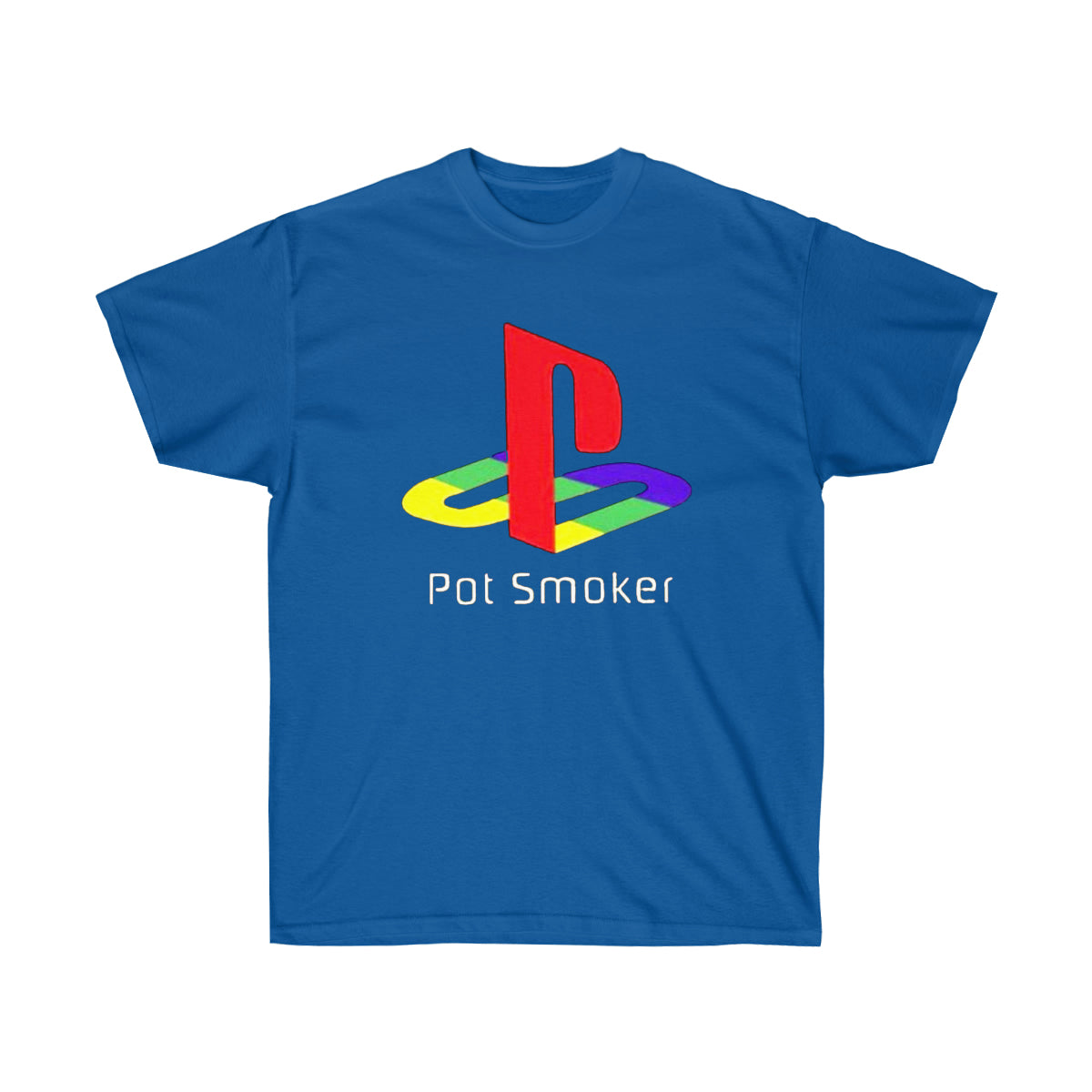 Pot Smoker Retro Men T-Shirt - Royal, 2XL image