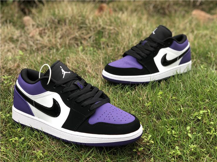 AJ 1 Low Court Purple (GS) Shoes Sneakers - nk0000731 image 5