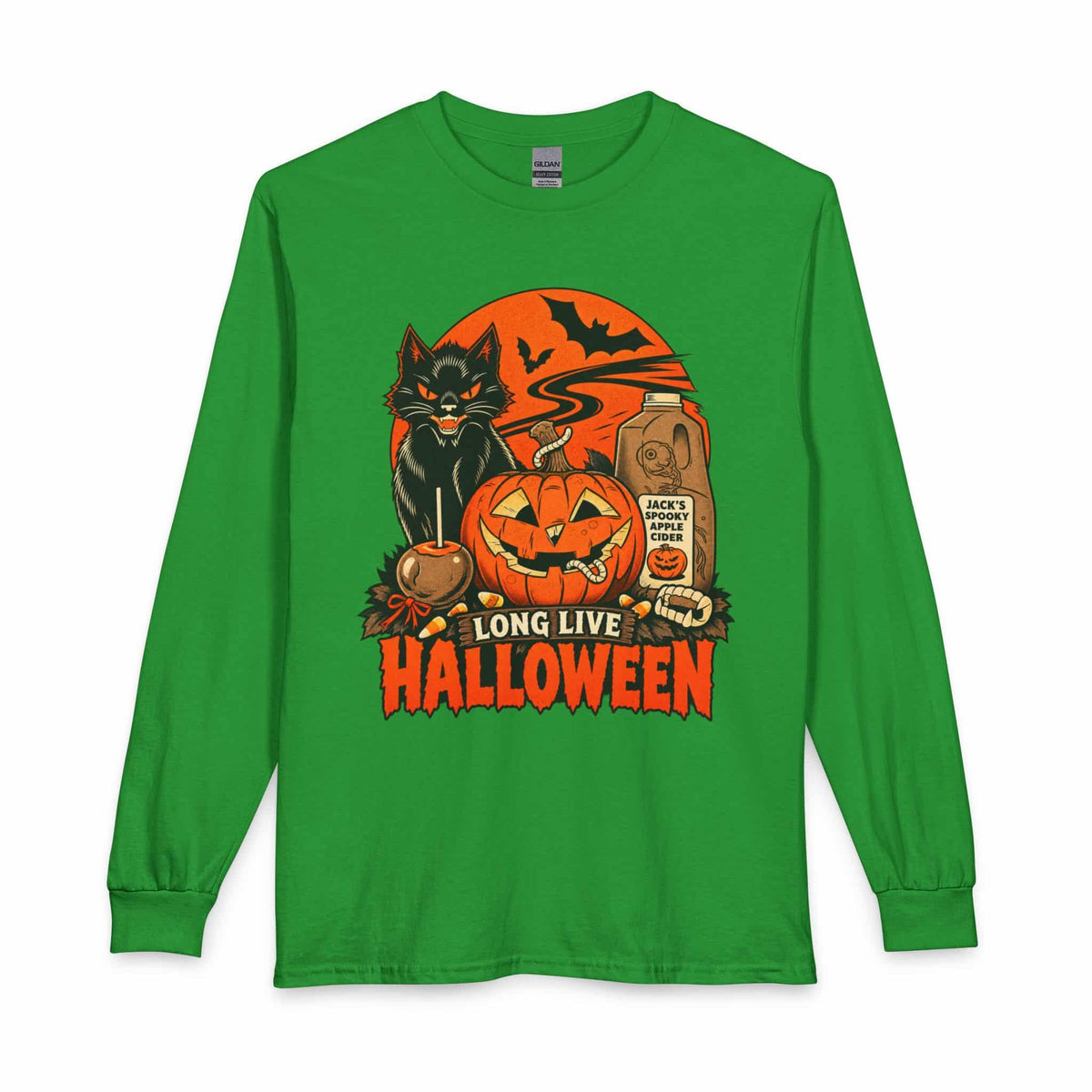 Midnight Cat Long Sleeve T-Shirt image