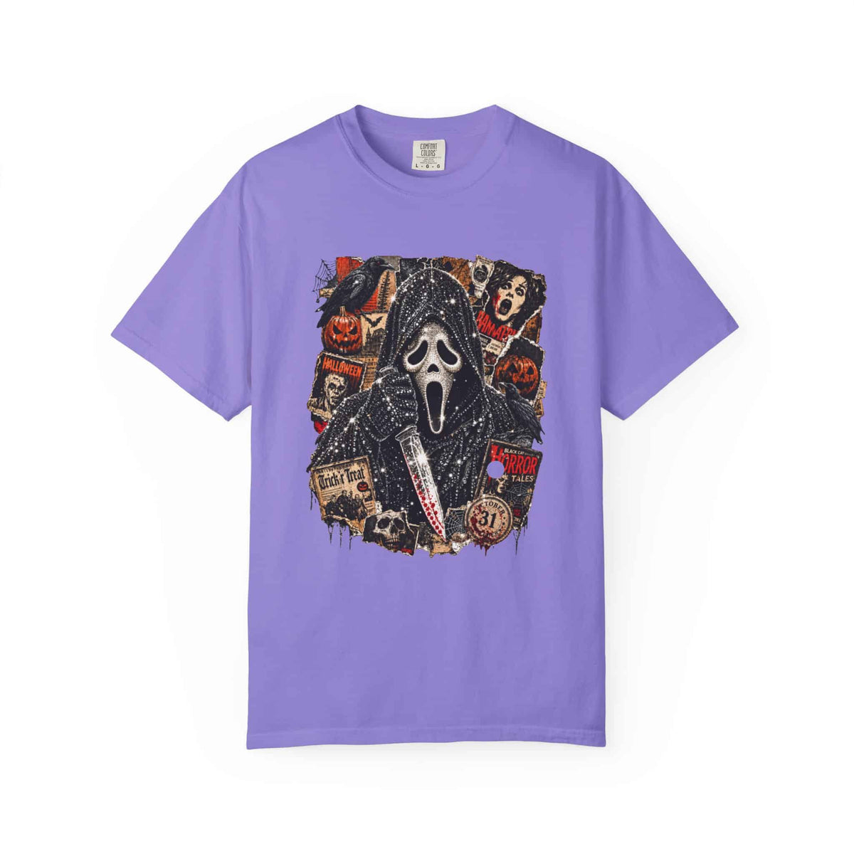 Halloween Horror Unisex Garment-Dyed T-shirt image 70