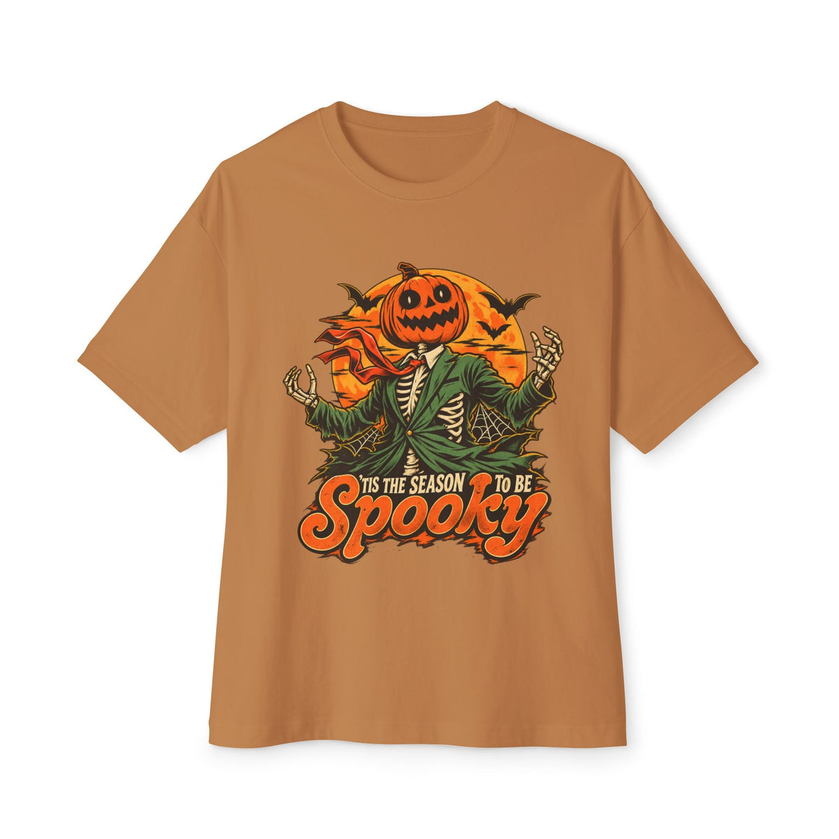 Spooky Season Unisex Oversized Boxy Tee - Toast, 2XL image