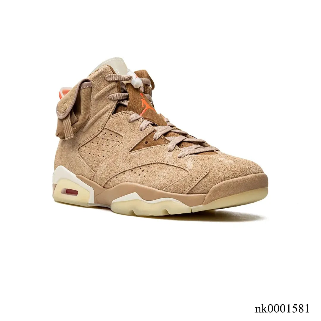 Travis Scott x AJ 6 British Khaki Shoes Sneakers – nk0001581 image 2