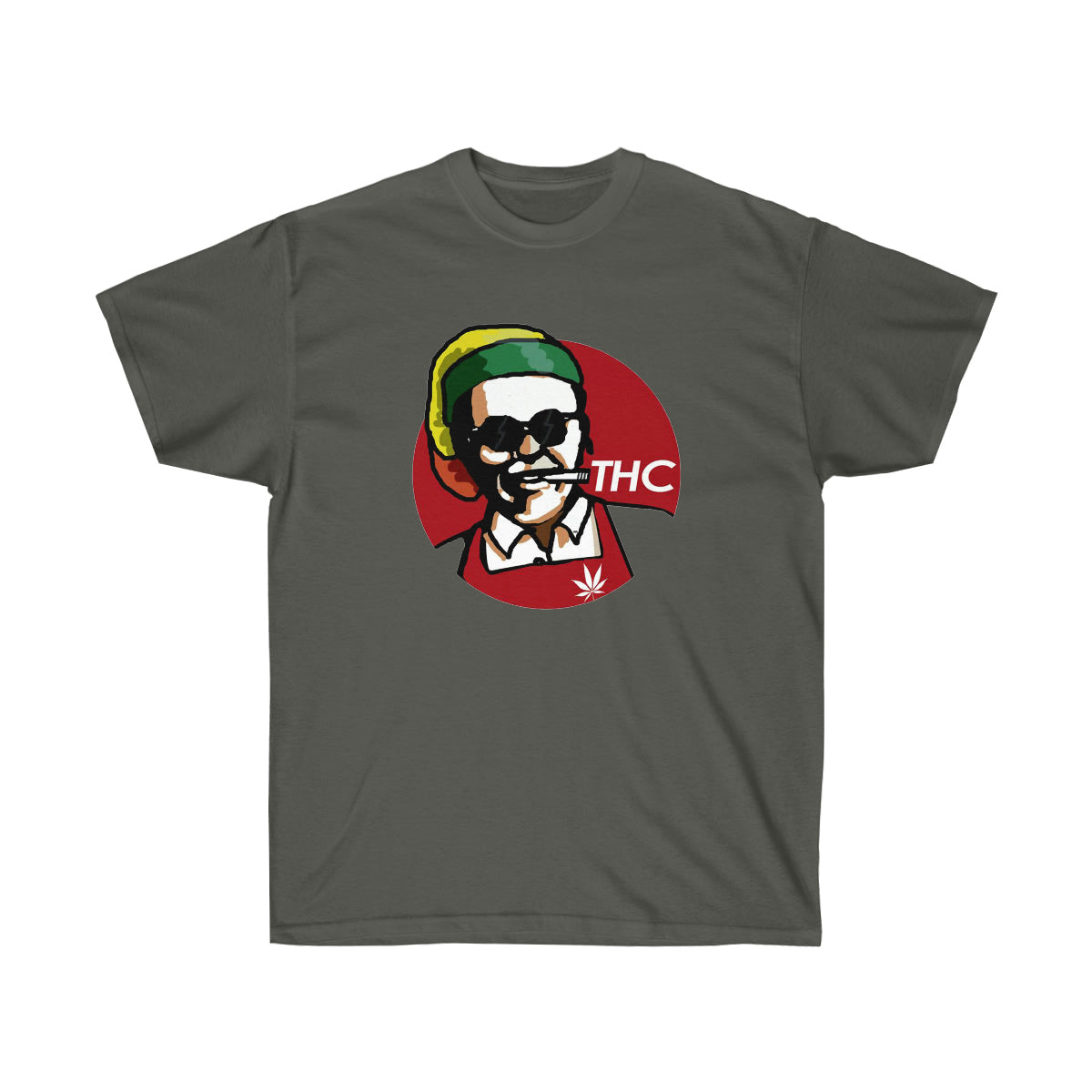 THC Red King Men T-Shirt - Charcoal, M image