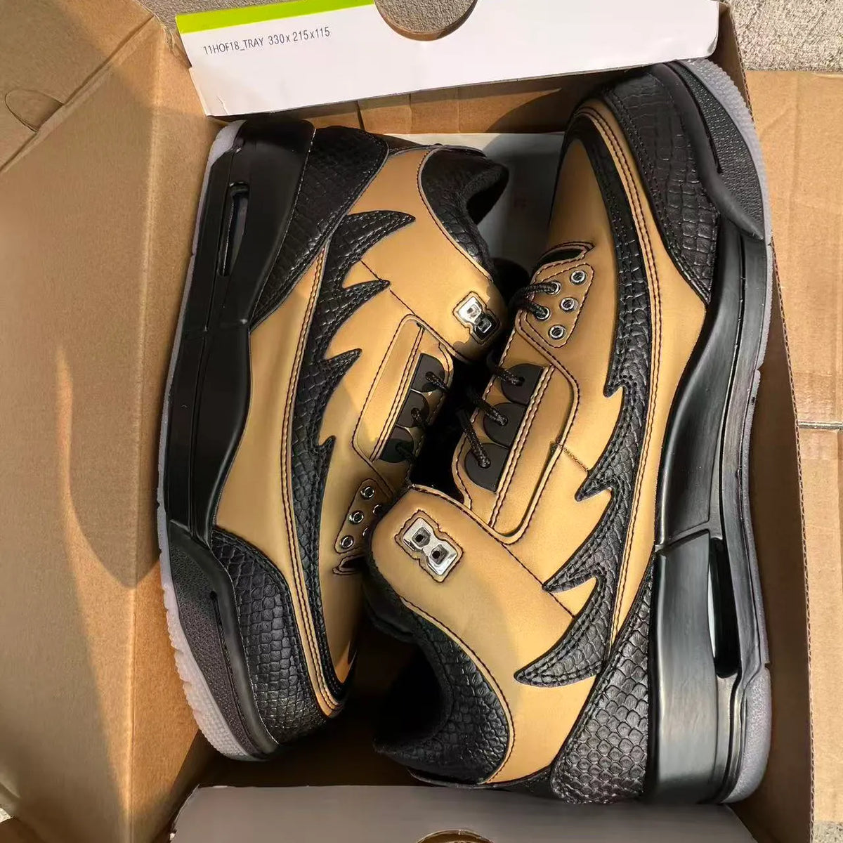 AJ 3 Retro El Vuelo Black Sample Shoes Sneakers – nk0005038 image 4