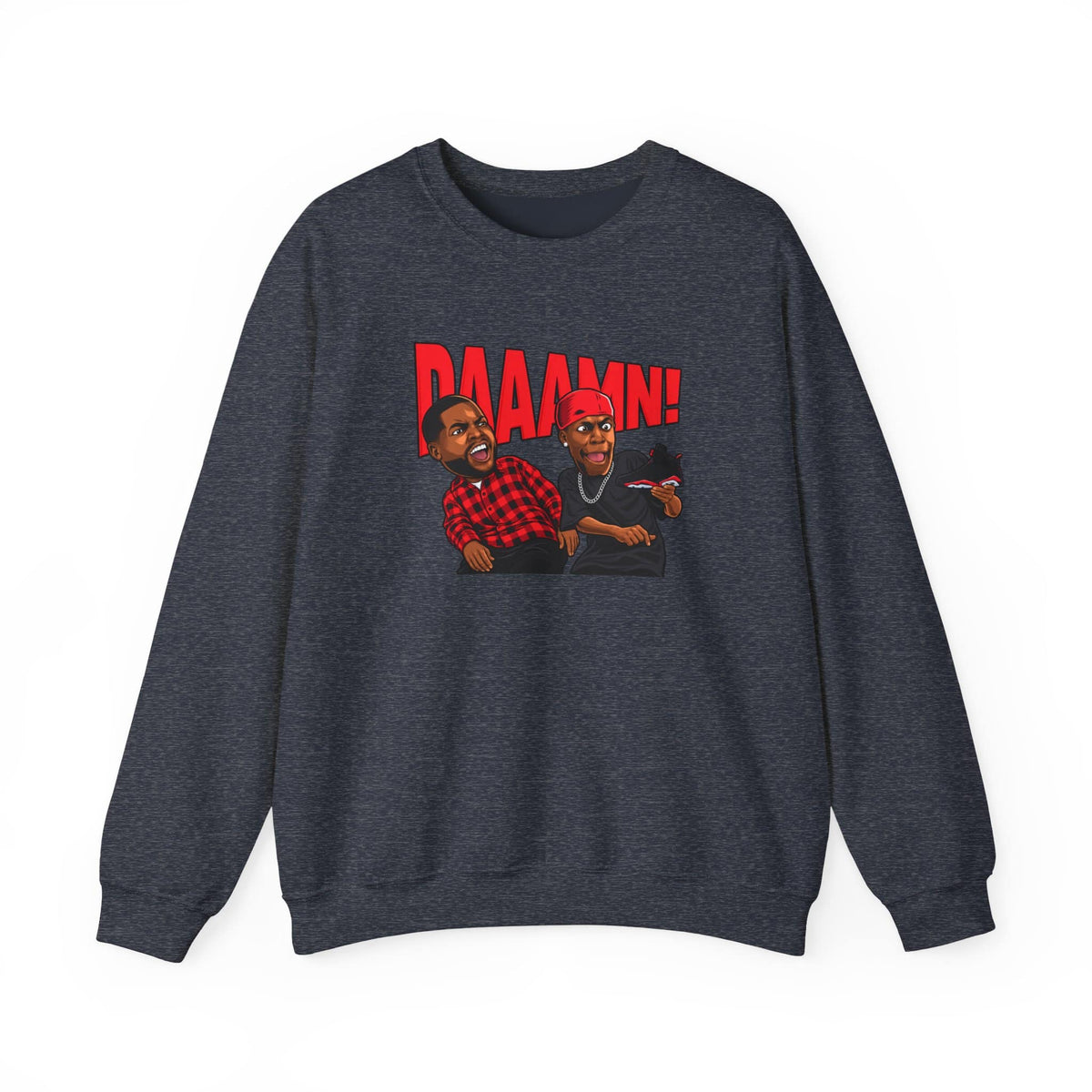 Graphic Print Crewneck Sweatshirt - POD0035 image