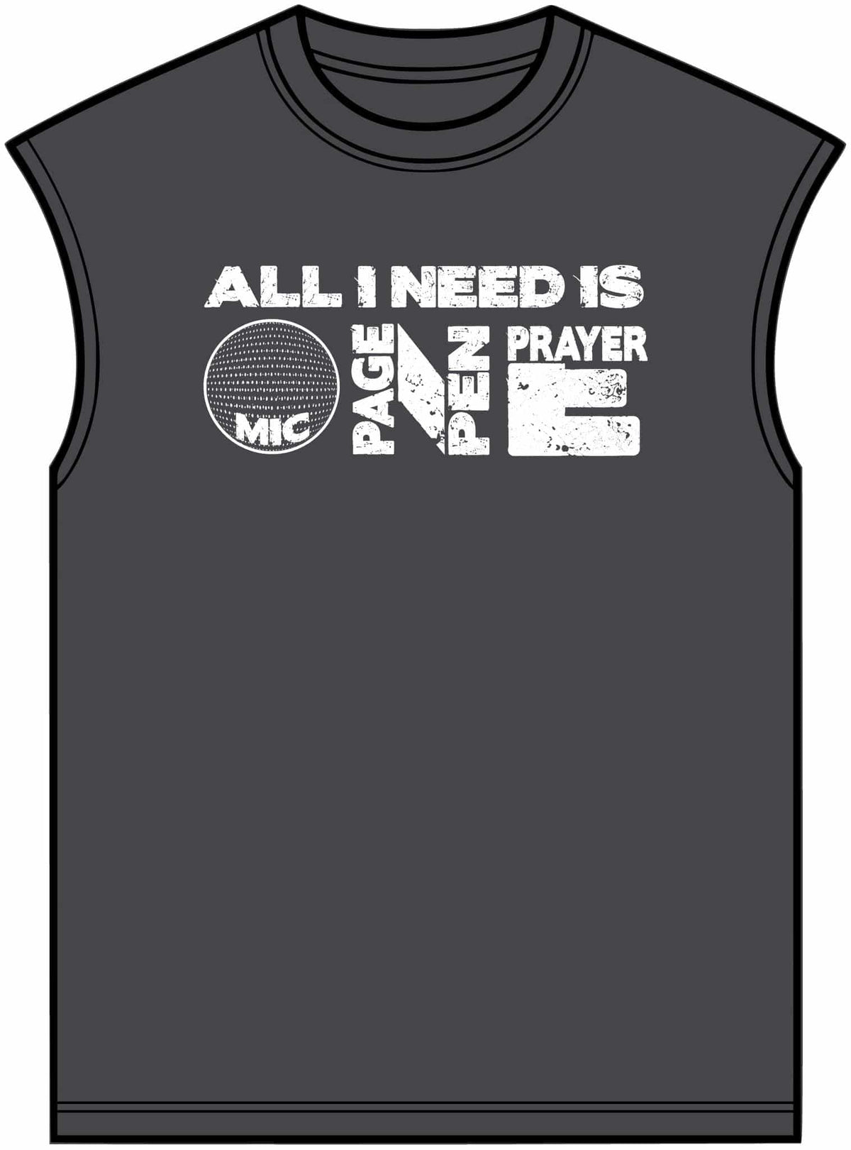 ALL_I_NEED_IS Unisex Garment-Dyed Muscle Tee image